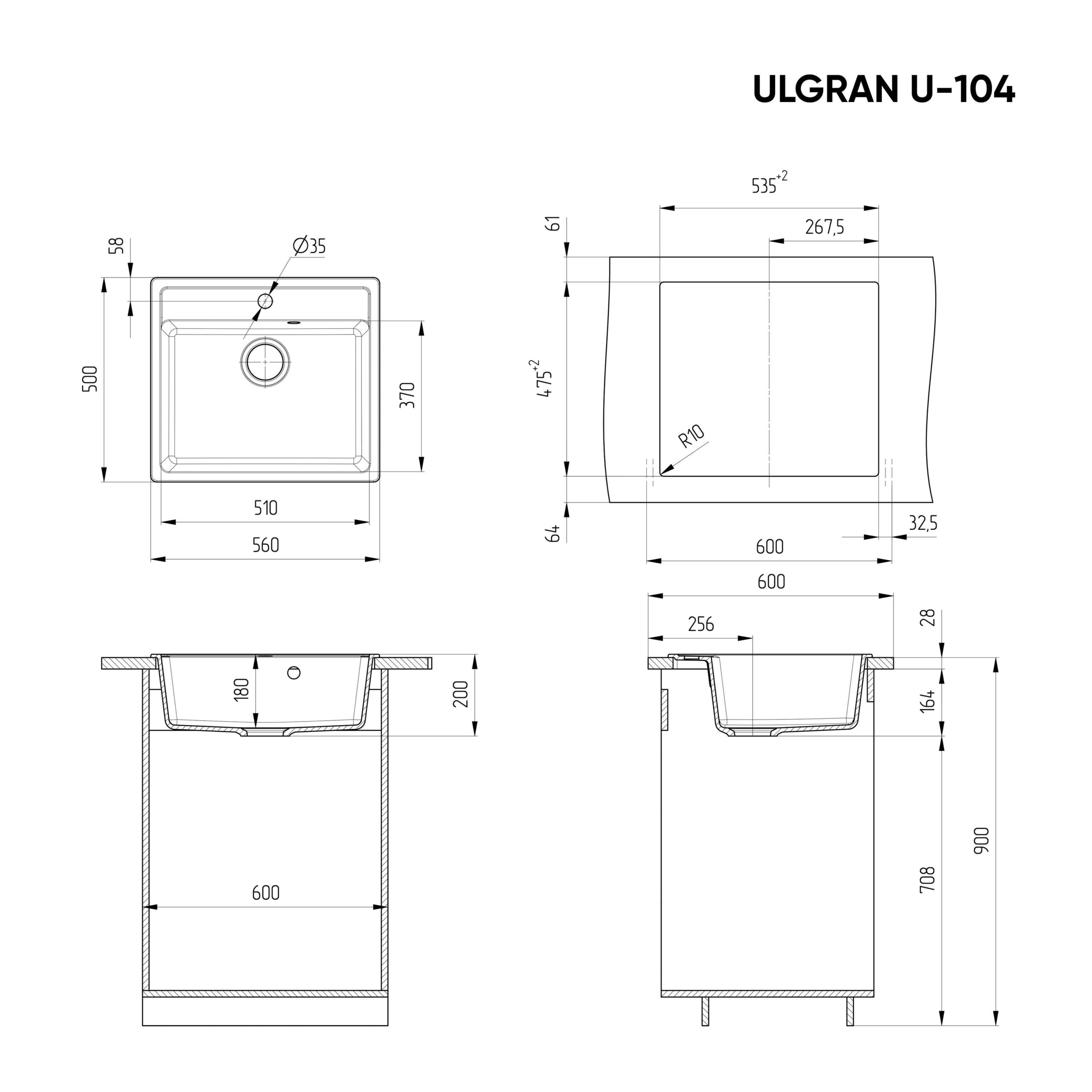Мойка Ulgran U-104-302 - Купить в Минске, Барановичах